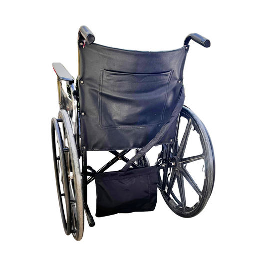 Wheelchair Urine Bag Holder with Catheter Pipe Cover & Adjustable Straps