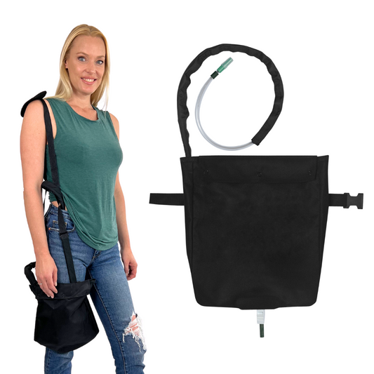 Urine Leg Bag Holder with Tube Cover