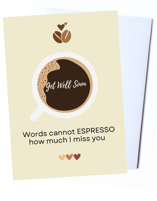 Funny Get Well Soon Card – 5x7 Inch Encouragement Card with Envelope