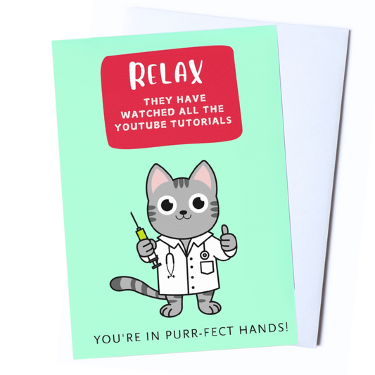 Inspired Comforts Funny Surgery Recovery Cards –  (5x7 Inch) with Envelope