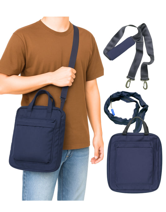 Inspired Comforts Urine Drainage Bag Holder with Attached Catheter Pipe Cover & Adjustable Shoulder Strap- Unisex