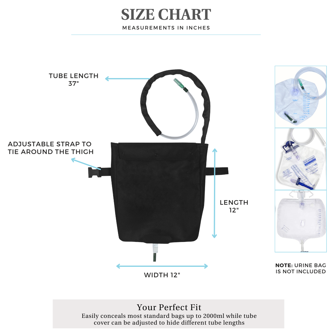 Catheter Leg Bag Holder Cover - Urine Bag Holder Carer Comfortable Foley  Leg Bag Sleeves Protector, Ultra-Soft & Breathable(XL) : Amazon.in: Health  & Personal Care