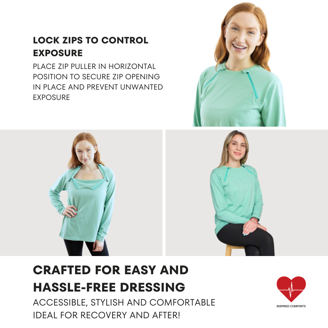 Chemotherapy Port Access Shirt - Full Sleeve
