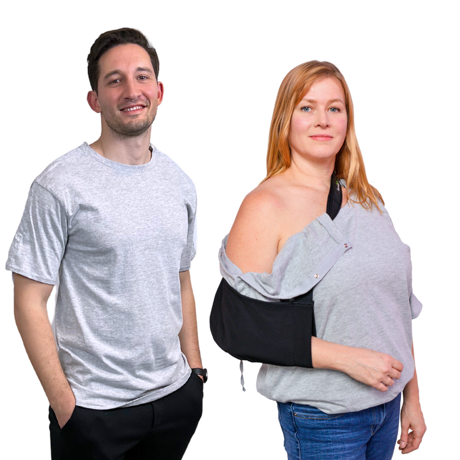 Inspired Comforts Unisex Post-Surgery Shoulder Access Shirt - Snap Closure, 100% Cotton, For Recovery & Mobility - View #7
