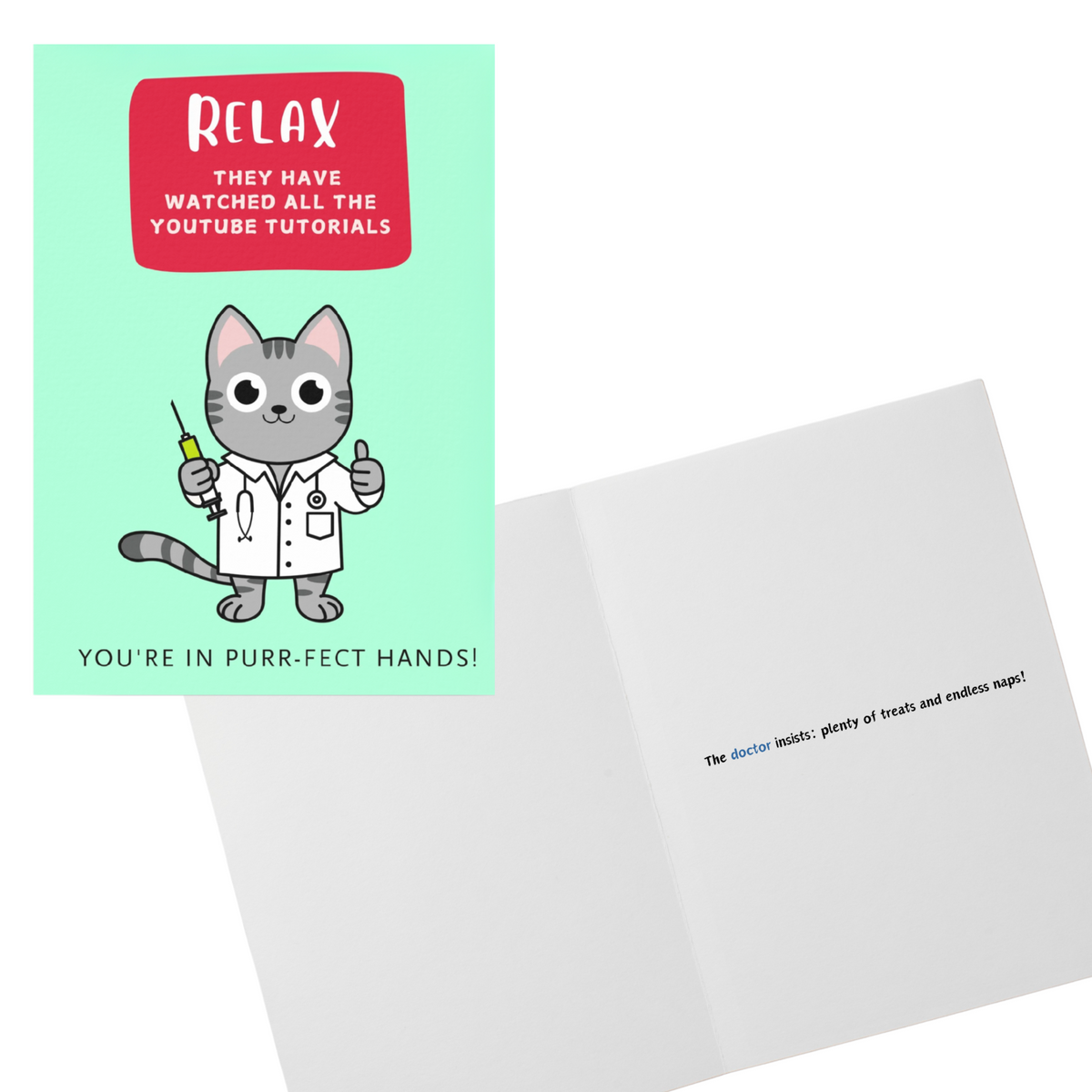 Inspired Comforts Funny Surgery Recovery Cards –  (5x7 Inch) with Envelope